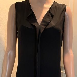 Sheer top black dress